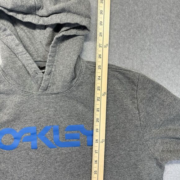 Oakley Hoodie Men’s Large L Grey Pullover Spellout Sweatshirt Regular Fit Y2K - Picture 6 of 7